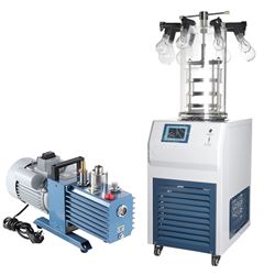 微生物菌种保藏真空冻干机挂瓶压塞活性干粉